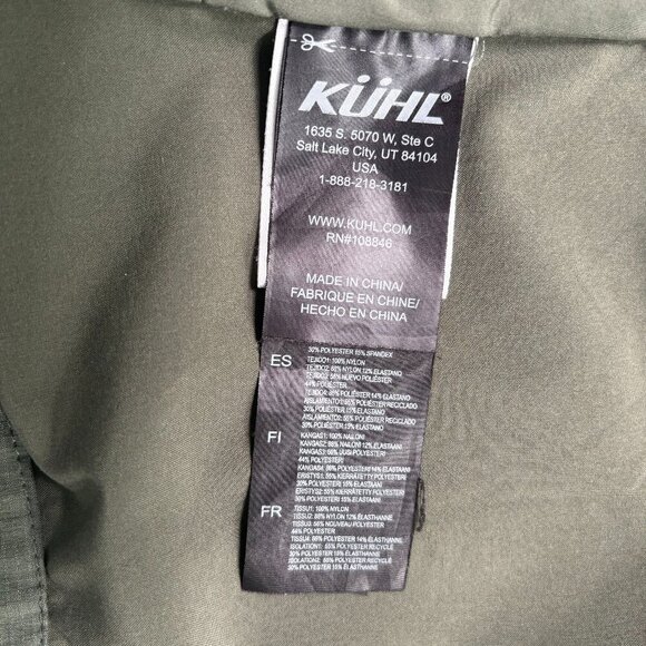 KUHL Projekt Firefly Insulated Quilted Hooded Puffer Jacket Green Size Medium - Picture 10 of 11